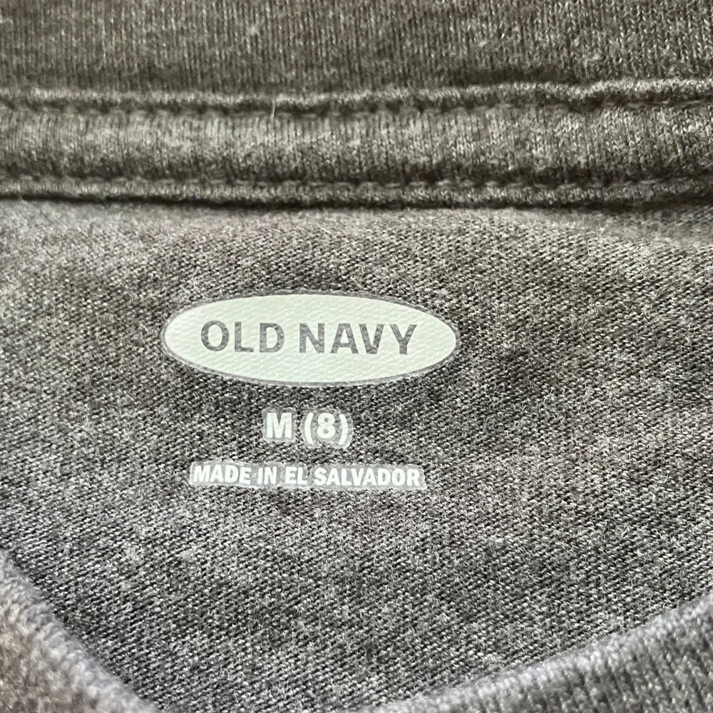 Old Navy Pokémon Dark Gray Kids Tee with White‎ Logo size 8